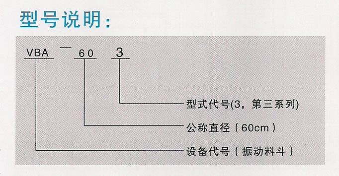VBA系列振动料斗VBA系列振动料斗技术性能参数